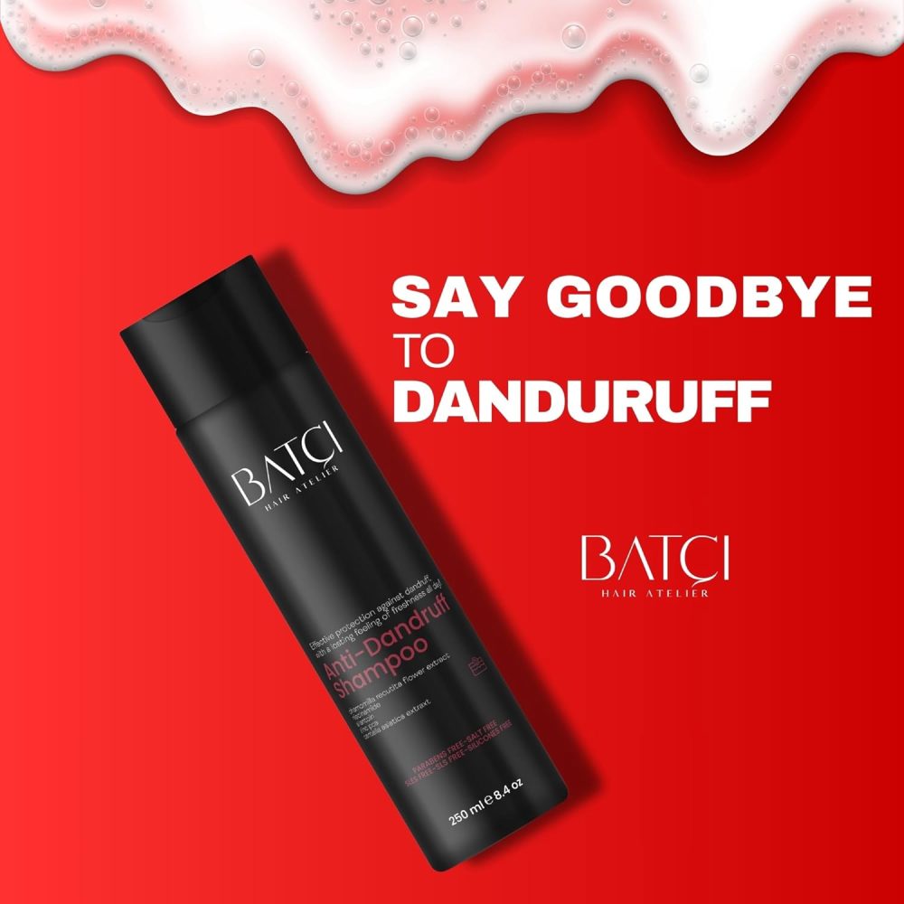 BATCI ANTI-DANDRUFF SHAMPOO, SOOTHES ITCHY SCALP & REDUCES FLAKES - Image 4