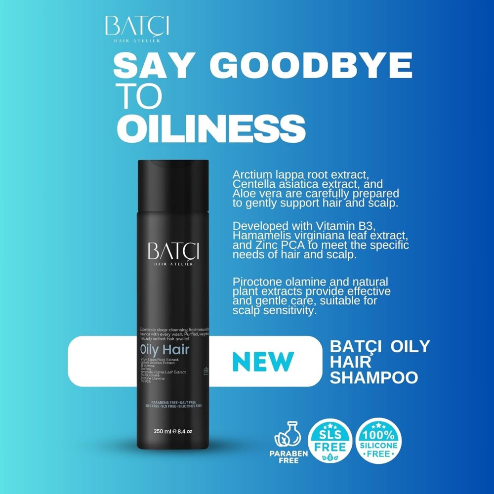 BATCI SHAMPOO FOR OILY HAIR BALANCES EXCESS SEBUM MAINTAIN CLEAN & HEALTHY SCALP - Image 3