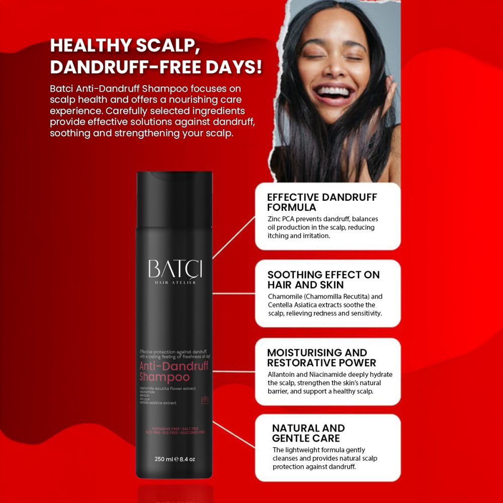 BATCI ANTI-DANDRUFF SHAMPOO, SOOTHES ITCHY SCALP & REDUCES FLAKES - Image 6