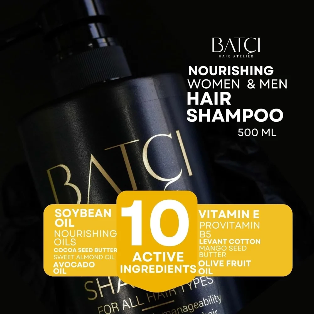 BATCI GOLD LABEL HAIR CARE PROVITAMIN SHAMPOO PARABEN AND SULFATE-FREE (500ML) - Image 3