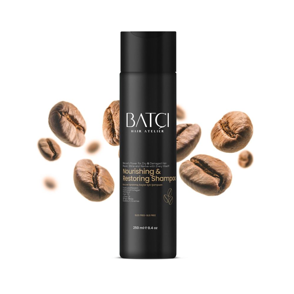 BATCI NOURISHING & RESTORING SHAMPOO WITH COFFEE EXTRACT (250ML) - Image 2