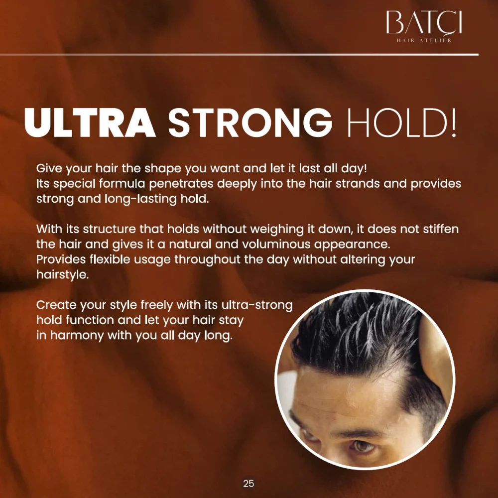 BATCI GUMMY PROFESSIONAL HAIR GEL - ULTRA HOLD - Image 2